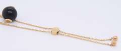 Trendy Effy Yellow Gold Black Onyx Ball Bracelet