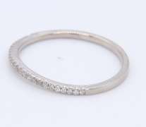 Incredible White Gold IR Blue Diamond Split Shank Diamon Bridal Set