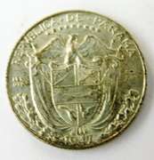 1947 1/10th Balboa Panama Silver Coin