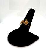 Delightful 18kt Yellow Gold Diamond Butterfly Ring