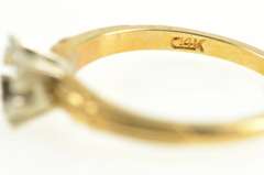 14K Yellow Gold 4.25mm Vintage NOS 1950's Engagement Setting Ring