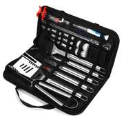 25Pc Stainless Steel BBQ Tools Set Barbecue Accessories