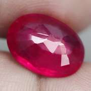 Vivid imperial red 5.55ct oval cut Ruby