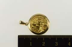 14K Yellow Gold Patron St Mother Teresa Christian Faith Charm/Pendant
