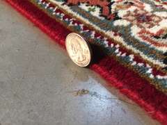 FINE SILK & WOOL PERSIAN TABRIZ RUNNER 8'