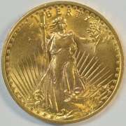 Nearly Gem BU 1924 St. Gaudens $20 Gold Piece