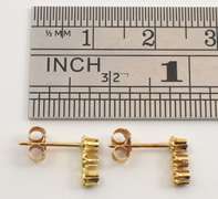 Dainty Sapphire & Diamond Earrings