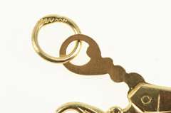 14K Yellow Gold 3D Scissors Arts & Crafts School Charm/Pendant