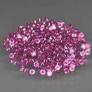 Diamond cut 3.01ct violet pink Rhodolite Garnet set