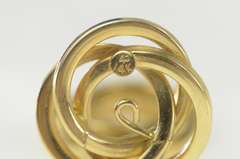 14K Yellow Gold 5.5mm Twist Spiral Stud Enhancer Earring Jackets