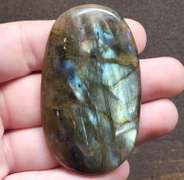 Rare blue flashing! 137.31ct Labradorite cabochon