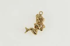 14K Yellow Gold 3D Cherub Baby Angel Stylized Charm/Pendant