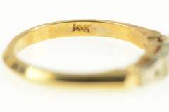 14K Yellow Gold Vintage NOS 1950's Setting Wedding Band Ring
