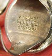 Vintage Cromica Denmark Brutalist Agate Ring, Size 8