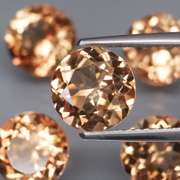 Matched! 5 piece 11.36ct full fire Imperial Topaz set