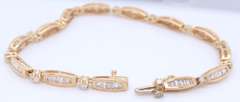 Fantastic Yellow Gold4cts Diamond Bracelet