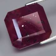 Huge violet red 17.37ct unheated Ruby