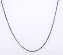 Vintage Sterling Silver Rolo Chain Necklace