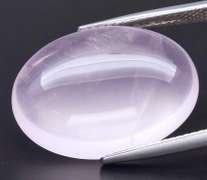 Glowing! 17.89ct powder pink Rose Quartz cabochon