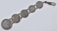 Lot (5) 1899-1914 Russia 10-50 Kopecks Pocket Medal