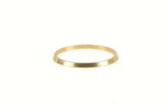 14K Yellow Gold 1.3mm Grooved Vintage NOS 1950's Band Ring