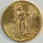 Nearly Gem BU 1925 St. Gaudens $20 Gold Piece