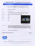Incredible White Gold IR Blue Diamond Split Shank Diamon Bridal Set
