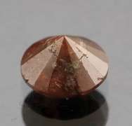 Huge! 1.58ct round cut amber Diamond solitaire