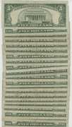 Larger lot of 21 Circulated Series of 1963 $5 Red Seal Notes