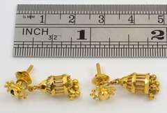 Versatile High Karat Gold Earrings