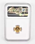 MS69 2001 China 20 Gold Yuan - Panda - Graded NGC