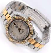 Tag Heuer Aquaracer Mop Diamond Dial Quartz 26mm 2 Tone Watch