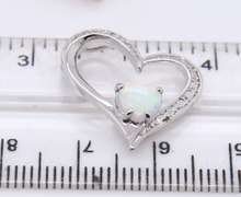 Vintage 925 Sterling Silver Group Lot of 3 Heart Shaped Pendants