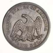 1865 Seated Liberty Silver Dollar - Circulated