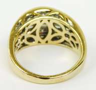 14K Baguette & Round Diamonds Ring, Size 5.25