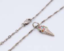 Group Lot of 3 Vintage 925 Sterling Silver Necklaces