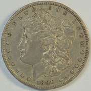 High grade 1890-CC Morgan Silver Dollar. Sharp circ