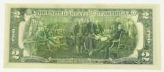 1976 $2 Federal Reserve Note First Day of Issue Stamp Cancel PMG 64