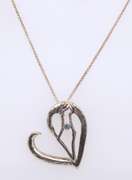 Vintage Sterling Silver Heart Shaped on Chain