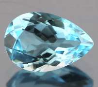 Gorgeous 6.68ct pear cut Swiss blue Topaz