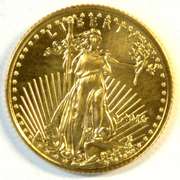 Pristine-perfect Super Gem BU 2016 $5 American Gold Eagle coin
