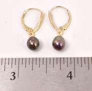 Darling Dangling Pearl Earrings in 14K Yellow Gold