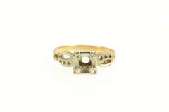 14K Yellow Gold Vintage NOS 1950's 3.7mm Engagement Setting Ring