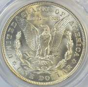 Nearly Gem BU 1921 Morgan Silver Dollar. PCGS MS64