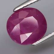 Richly colored UNHEATED 3.54ct Ruby solitaire