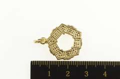 14K Yellow Gold Pentagon Washington DC DOD Headquarters Charm/Pendant