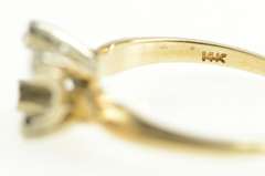 14K Yellow Gold Vintage NOS 1950's 5.75mm Engagement Setting Ring