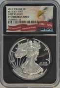 Perfect NGC PF70 Ultra Cameo 2016-W Lettered Edge $1 Eagle
