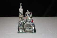 Crystal Teddy Bears on Mirror Base