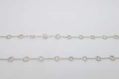 Platinum Diamonds By The Yard Necklace